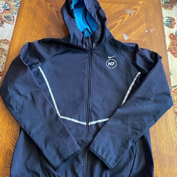 Nike Blue Hooded Jacket - Picture 3 of 8